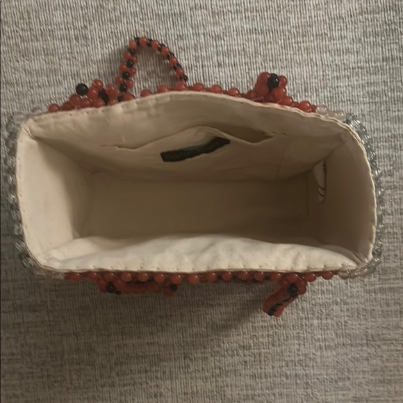 Cynthia Rowley Black and Red Beaded Watermelon Shoulder Bag - Picture 3 of 8